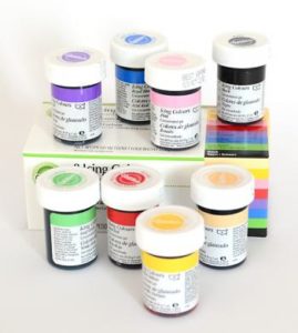 zestaw kuchennych barwników